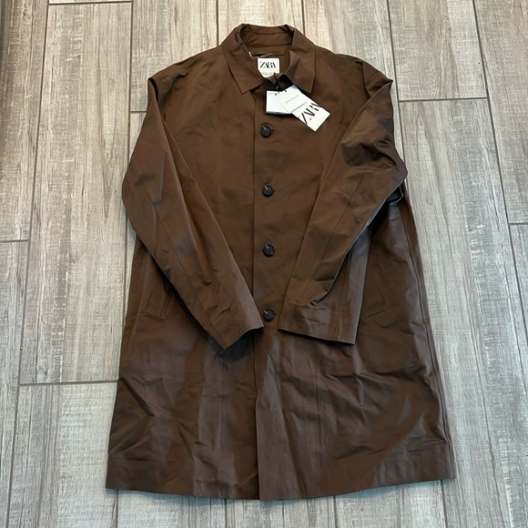 NWT ZARA Technical Trench Coat. - Picture 5 of 16